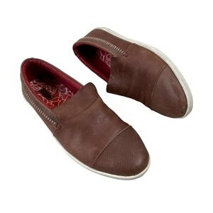 OLUKAI Alohi Leather Slip On Shoes